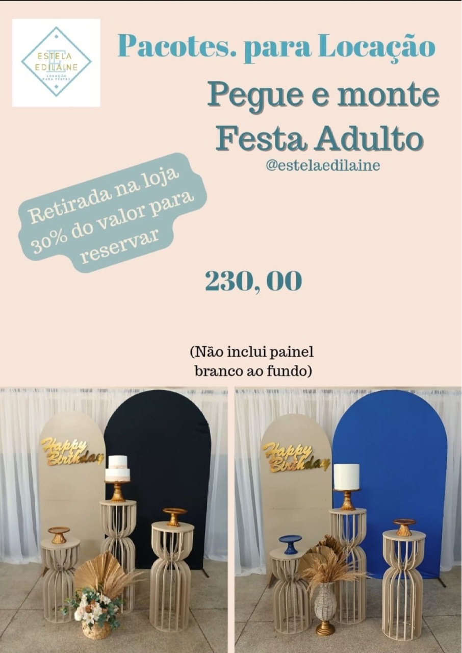 Adulto Masculino - Estela Edilaine Pegue e monte 