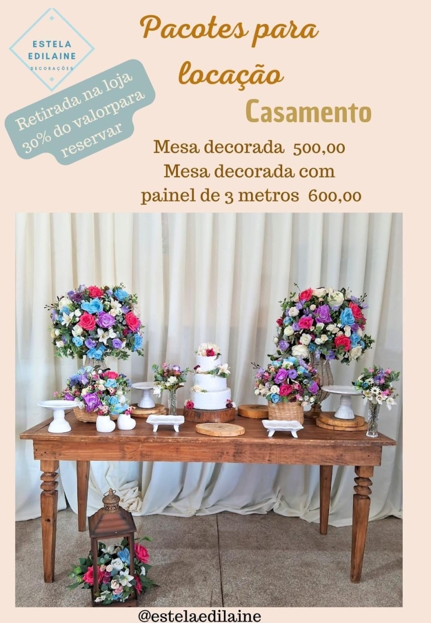 Casamento (Mesa) Variação  - Estela Edilaine Pegue e monte 
