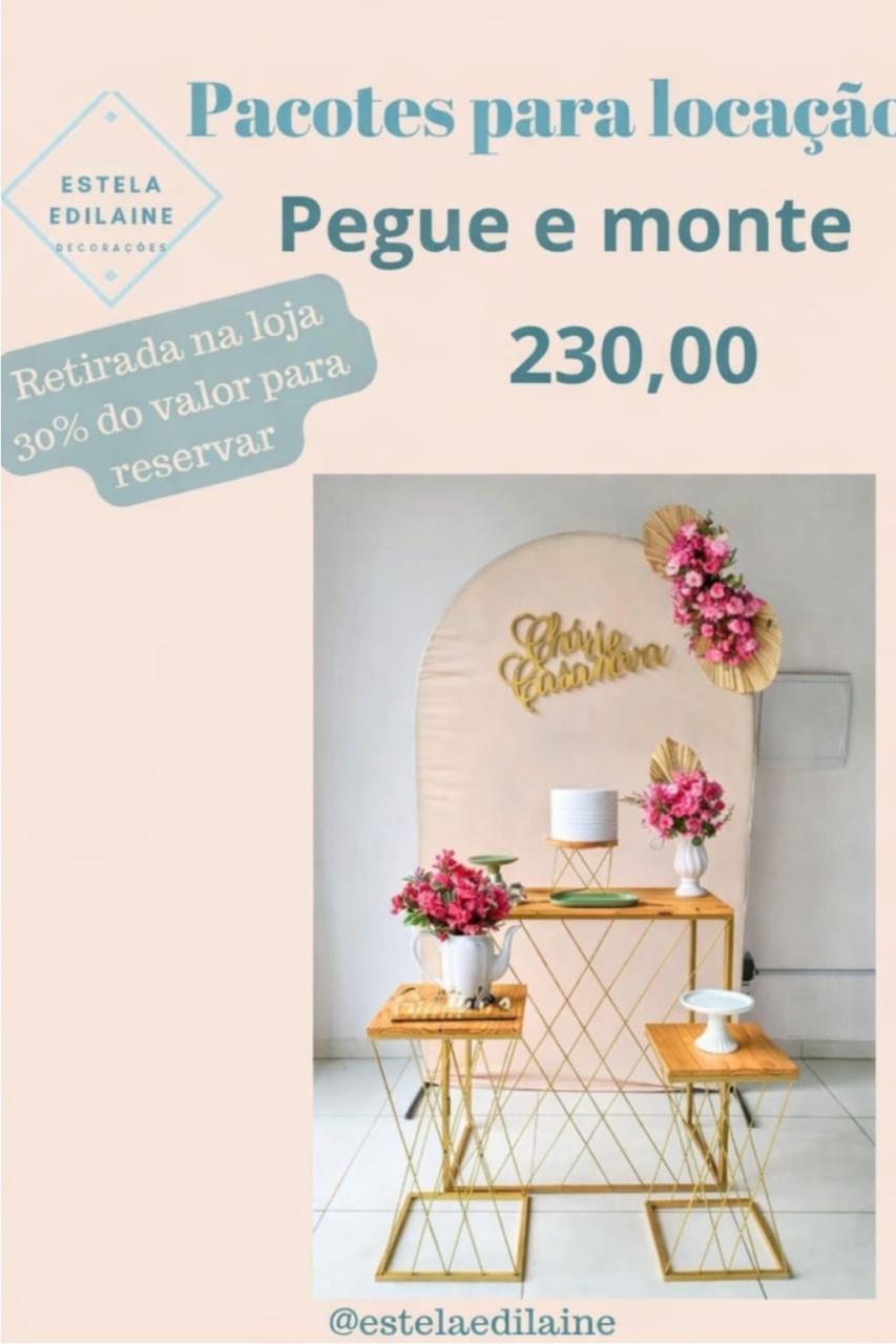 Chá de Casa Nova 3 - Estela Edilaine Pegue e monte 