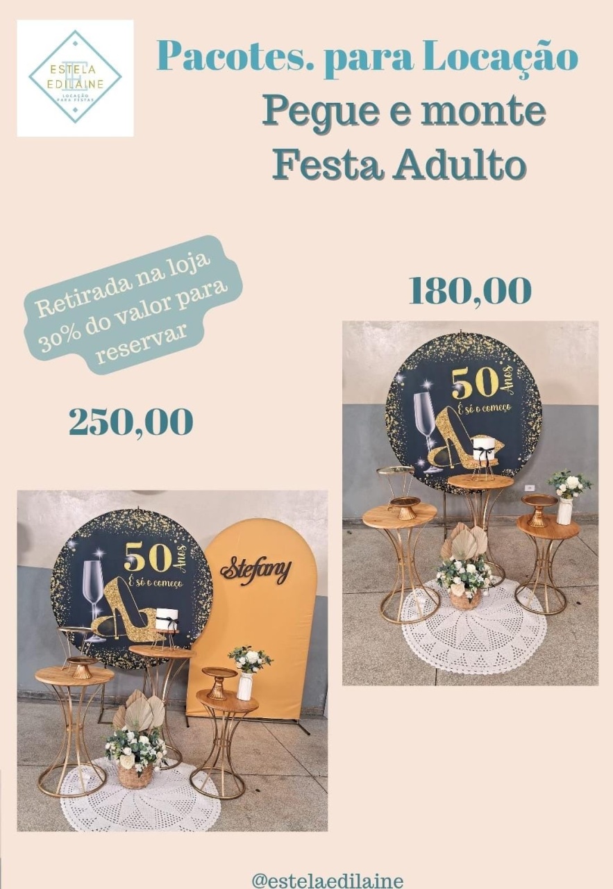 50 Anos - Estela Edilaine Pegue e monte 