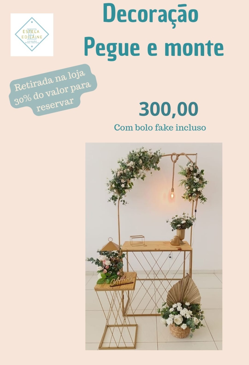 Casamento Painel Meio Oval - Estela Edilaine Pegue e monte 