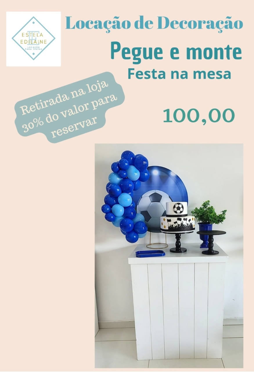 Futebol Festa Na Mesa - Estela Edilaine Pegue e monte 