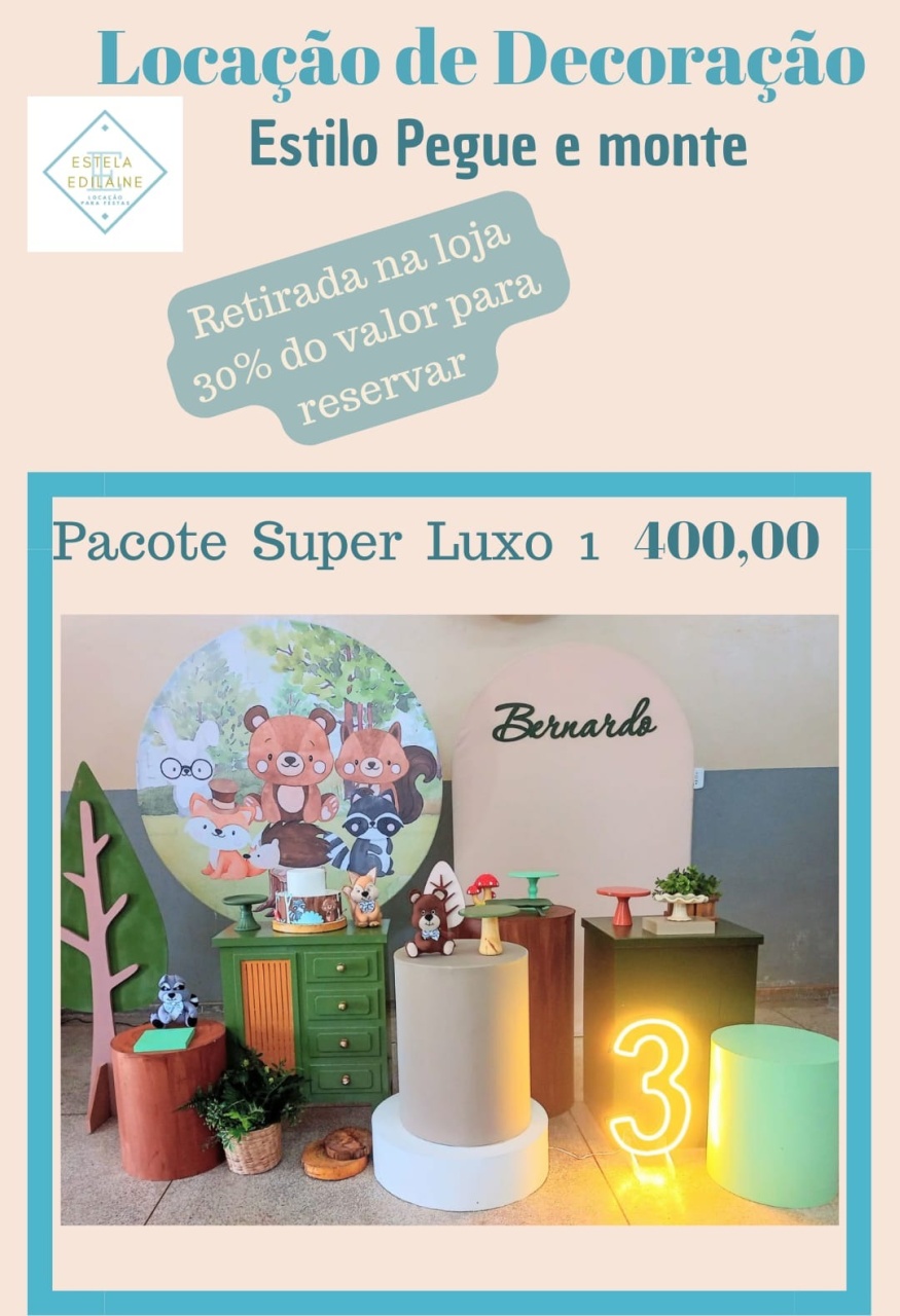 Bosque Super Luxo 1 - Estela Edilaine Pegue e monte 