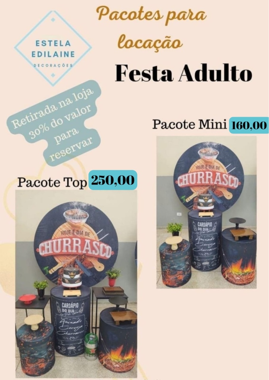 Churrasco - Estela Edilaine Pegue e monte 