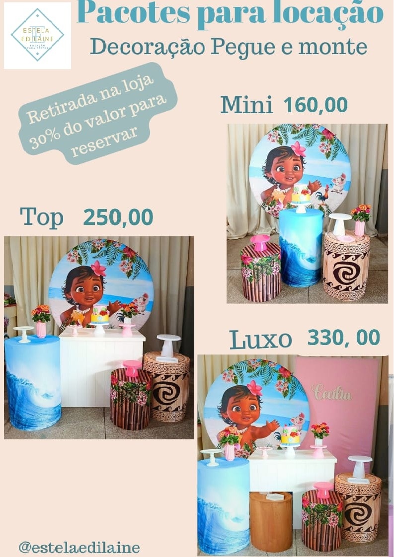 Moana Baby - Estela Edilaine Pegue e monte 