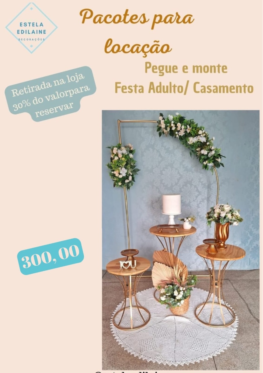 Festa Adulto / Casamento - Estela Edilaine Pegue e monte 