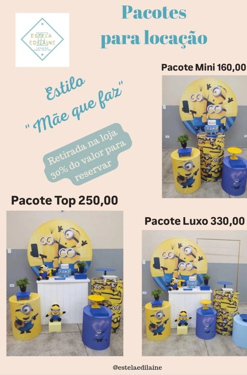 Minions - Estela Edilaine Pegue e monte 