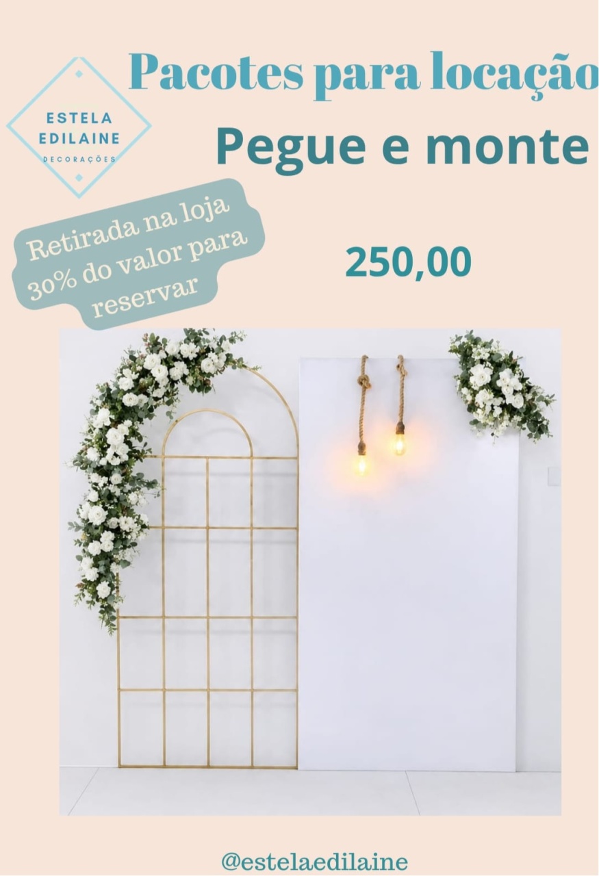 Cantinho Para Foto - Estela Edilaine Pegue e monte 