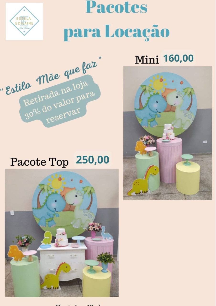 Dinos Baby Menina - Estela Edilaine Pegue e monte 