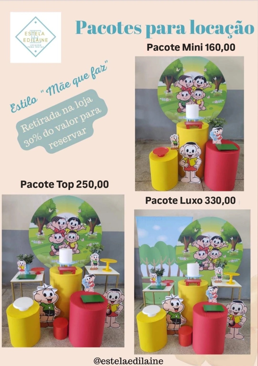 Turma da Mônica  - Estela Edilaine Pegue e monte 