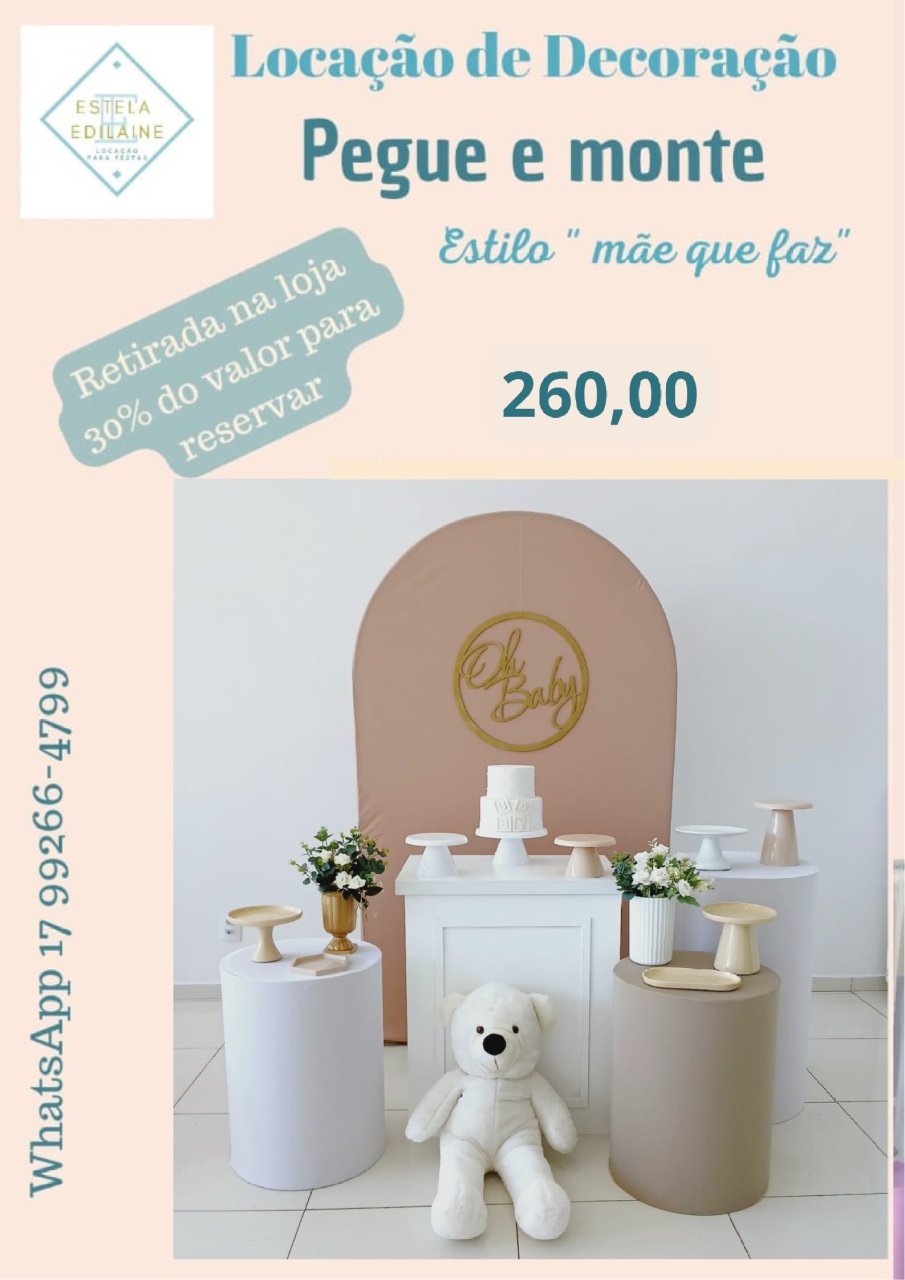 Chá Revelação  - Estela Edilaine Pegue e monte 