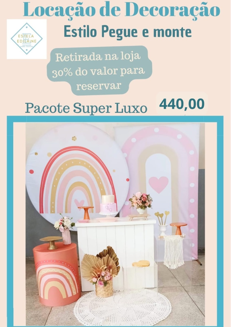 Arco Íris Boho Super Luxo - Estela Edilaine Pegue e monte 