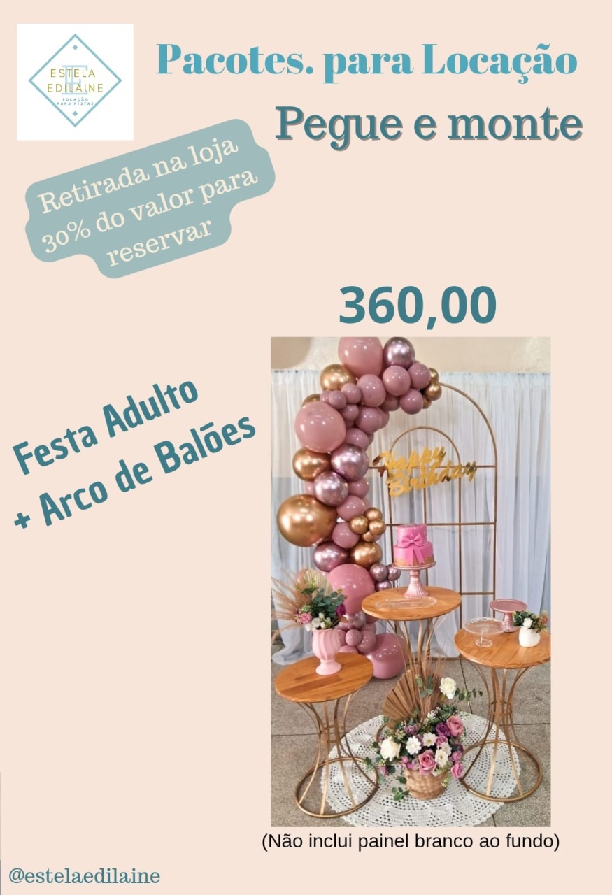 Feminina Adulto C/ Balões - Estela Edilaine Pegue e monte 
