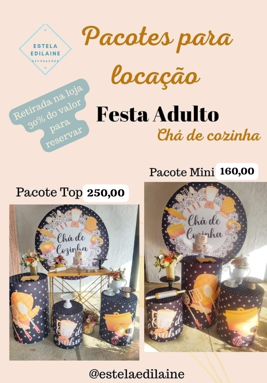 Chá de Cozinha - Estela Edilaine Pegue e monte 