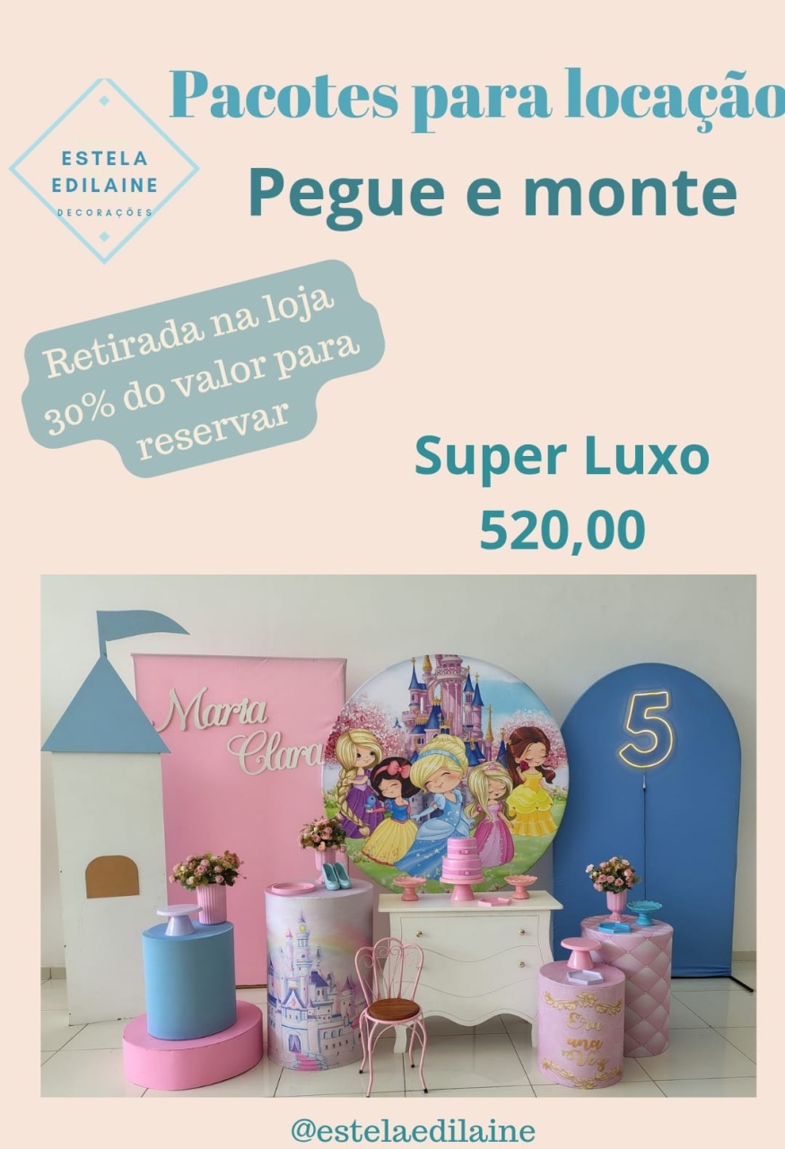 Princesa Super Luxo 4 - Estela Edilaine Pegue e monte 