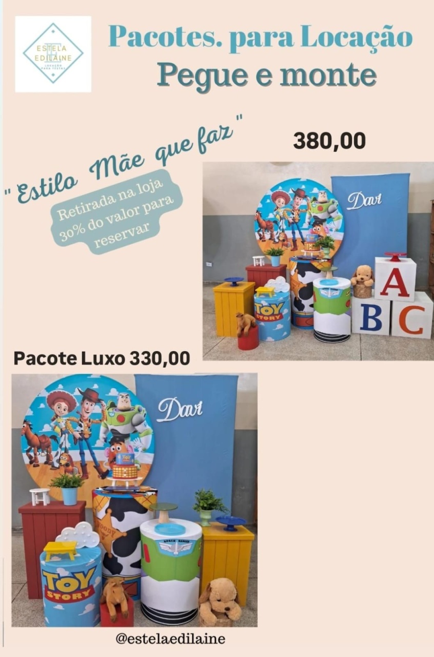 Toy Story Variação  - Estela Edilaine Pegue e monte 