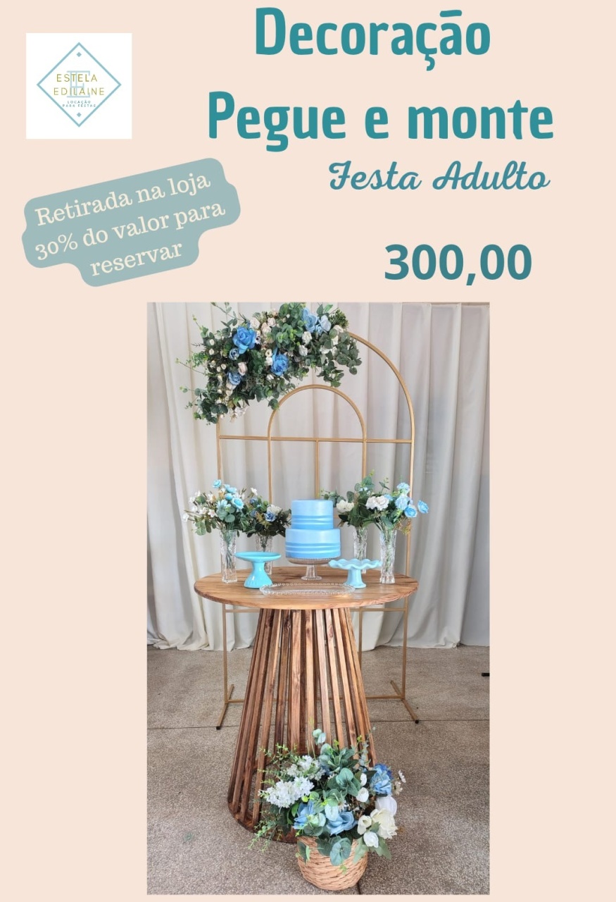 Casamento Tons de Azul - Estela Edilaine Pegue e monte 