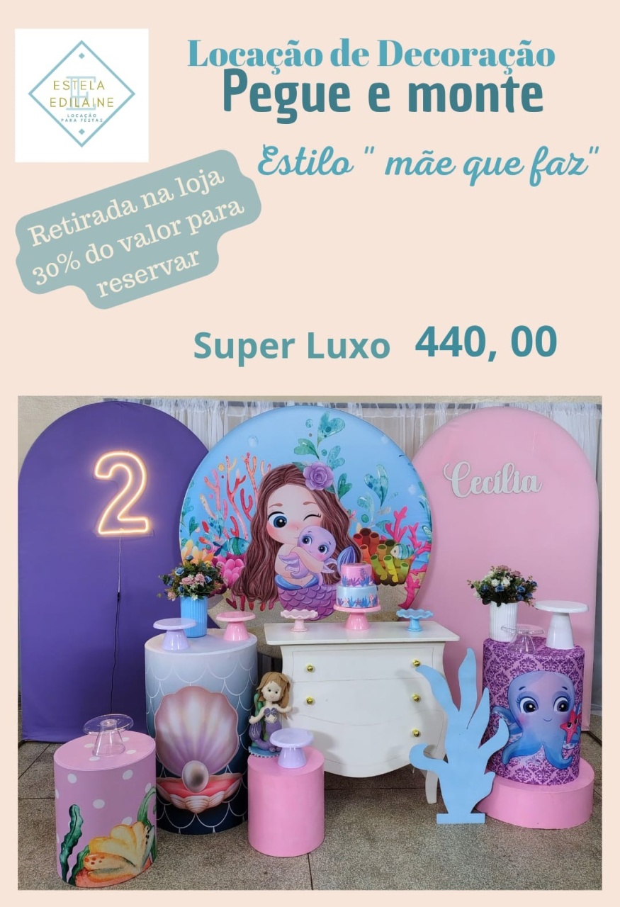 Sereia Super Luxo - Estela Edilaine Pegue e monte 