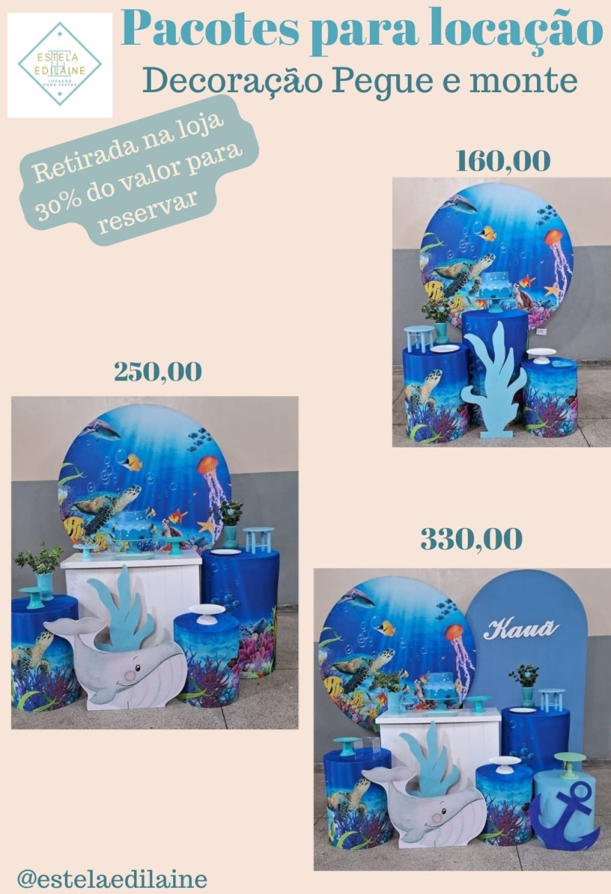 Fundo Do Mar Variação  - Estela Edilaine Pegue e monte 