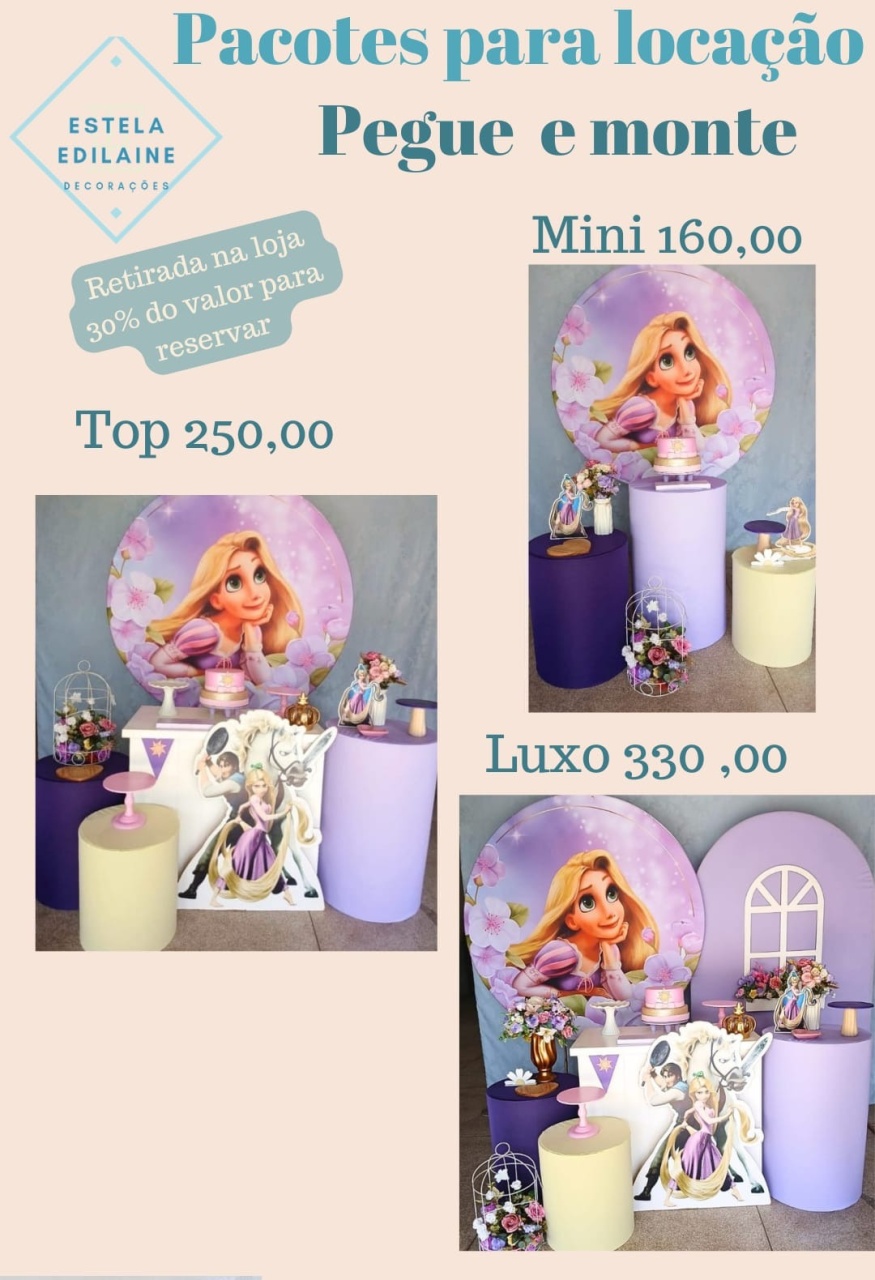 Enrolados - Rapunzel - Estela Edilaine Pegue e monte 