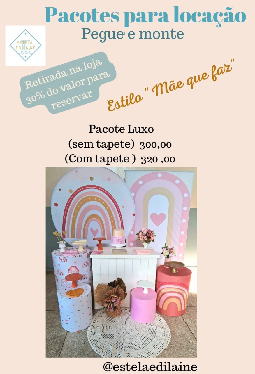 Arco Íris Boho Luxo - Estela Edilaine Pegue e monte 
