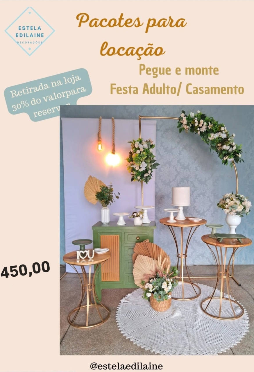 Adulto/Casamento/Noivado - Estela Edilaine Pegue e monte 