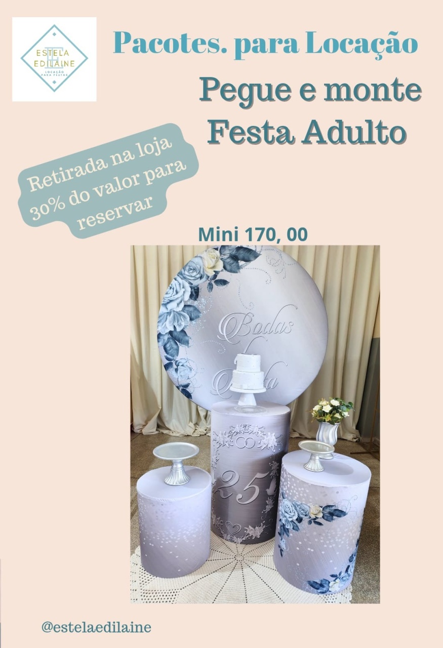 Bodas de Prata - Estela Edilaine Pegue e monte 