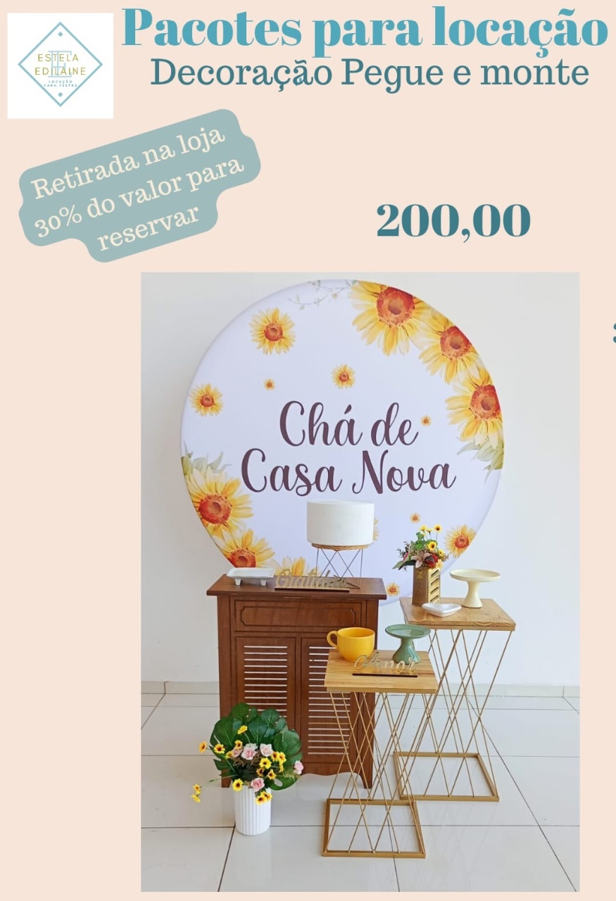 Chá de Casa Nova - Estela Edilaine Pegue e monte 