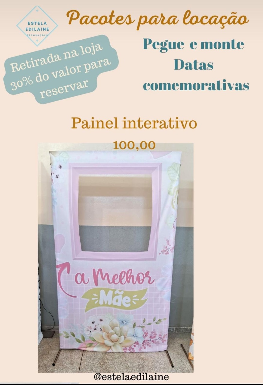 Dia das Mães Indisponível - Estela Edilaine Pegue e monte 