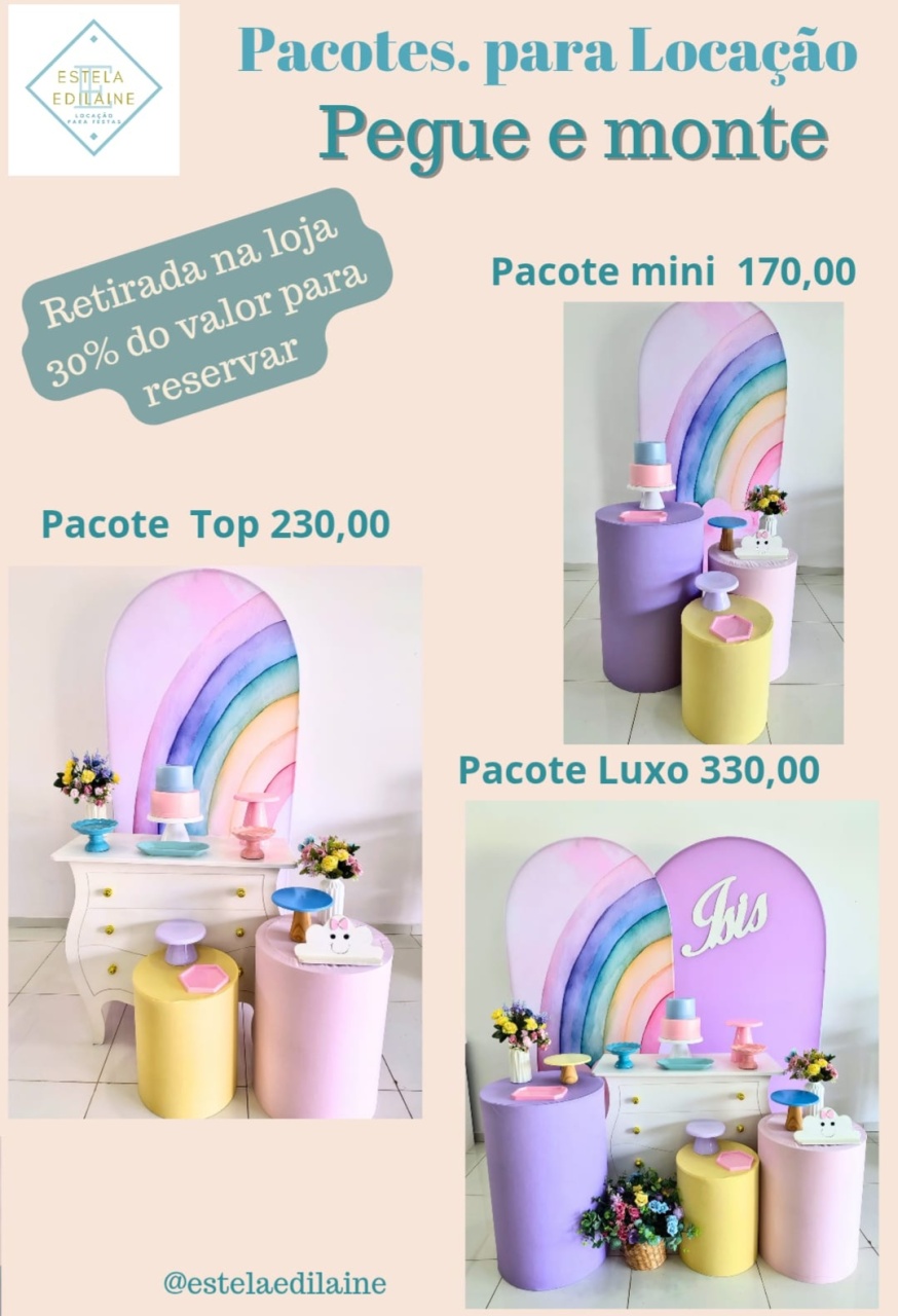 Arco Íris - Estela Edilaine Pegue e monte 