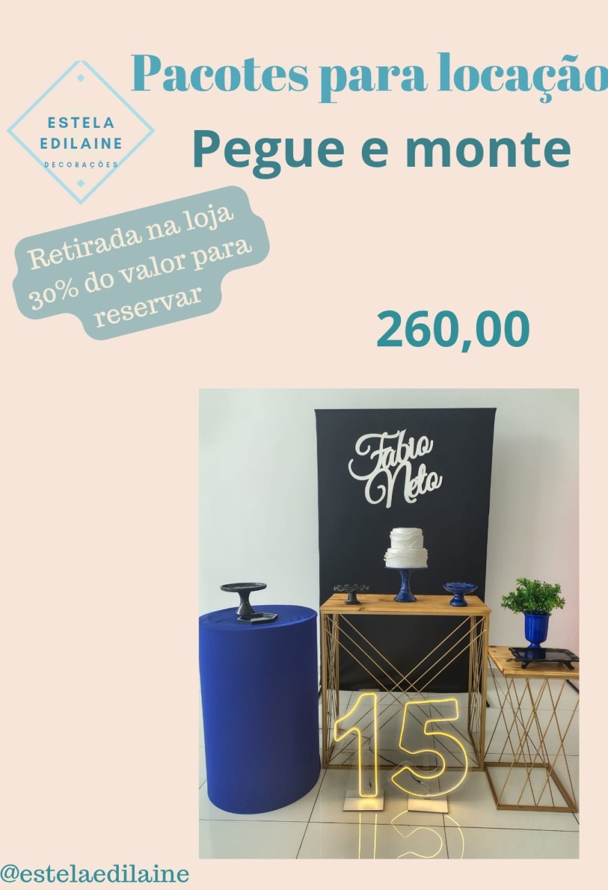 15 Anos Masculino  - Estela Edilaine Pegue e monte 
