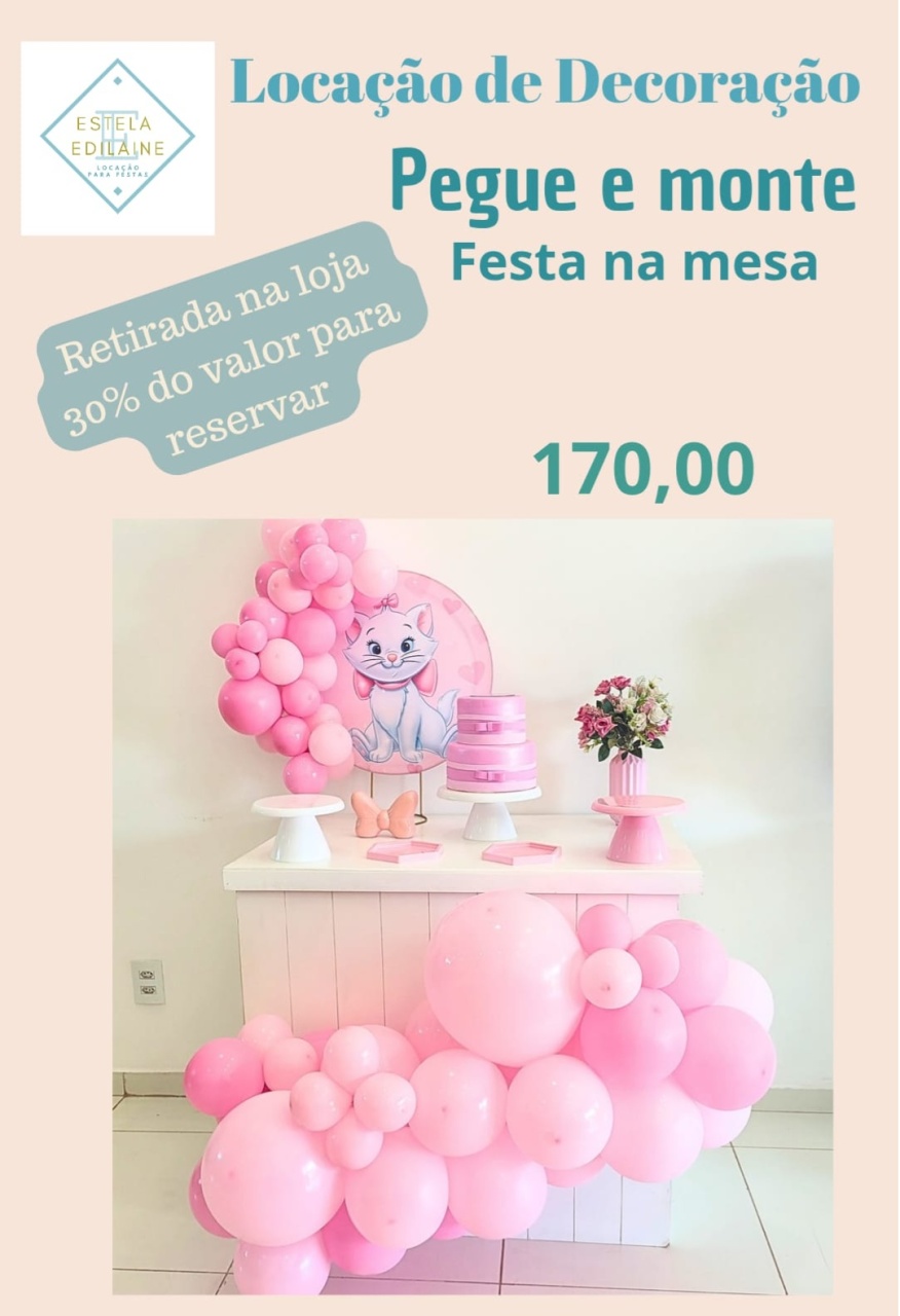 Gatinha Marie Festa Na Mesa 2 - Estela Edilaine Pegue e monte 