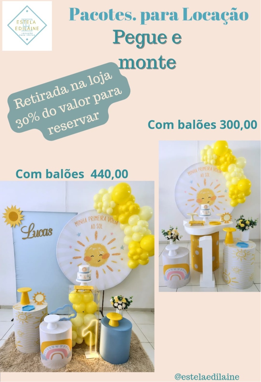 Minha Primeira Volta Ao Sol 2 - Estela Edilaine Pegue e monte 