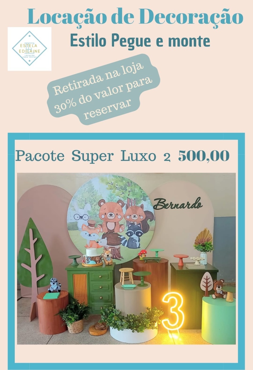 Bosque Super Luxo 2 - Estela Edilaine Pegue e monte 
