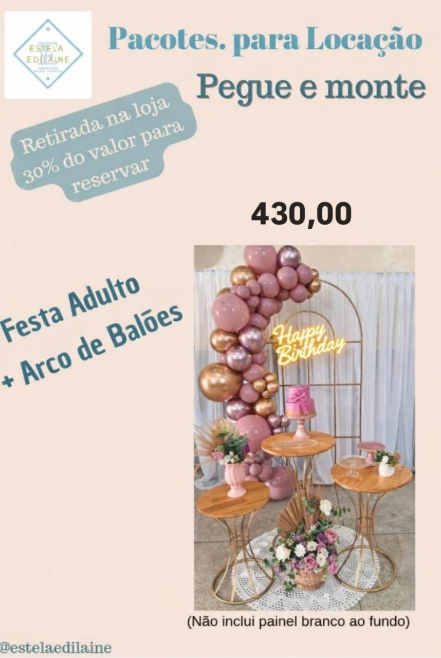 Feminina C/ Balões - Estela Edilaine Pegue e monte 