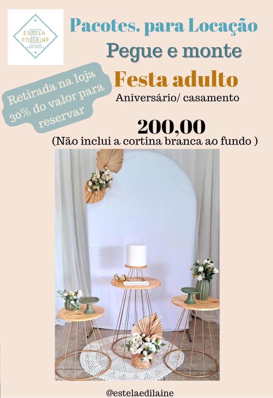 Casamento Ou Noivado - Estela Edilaine Pegue e monte 