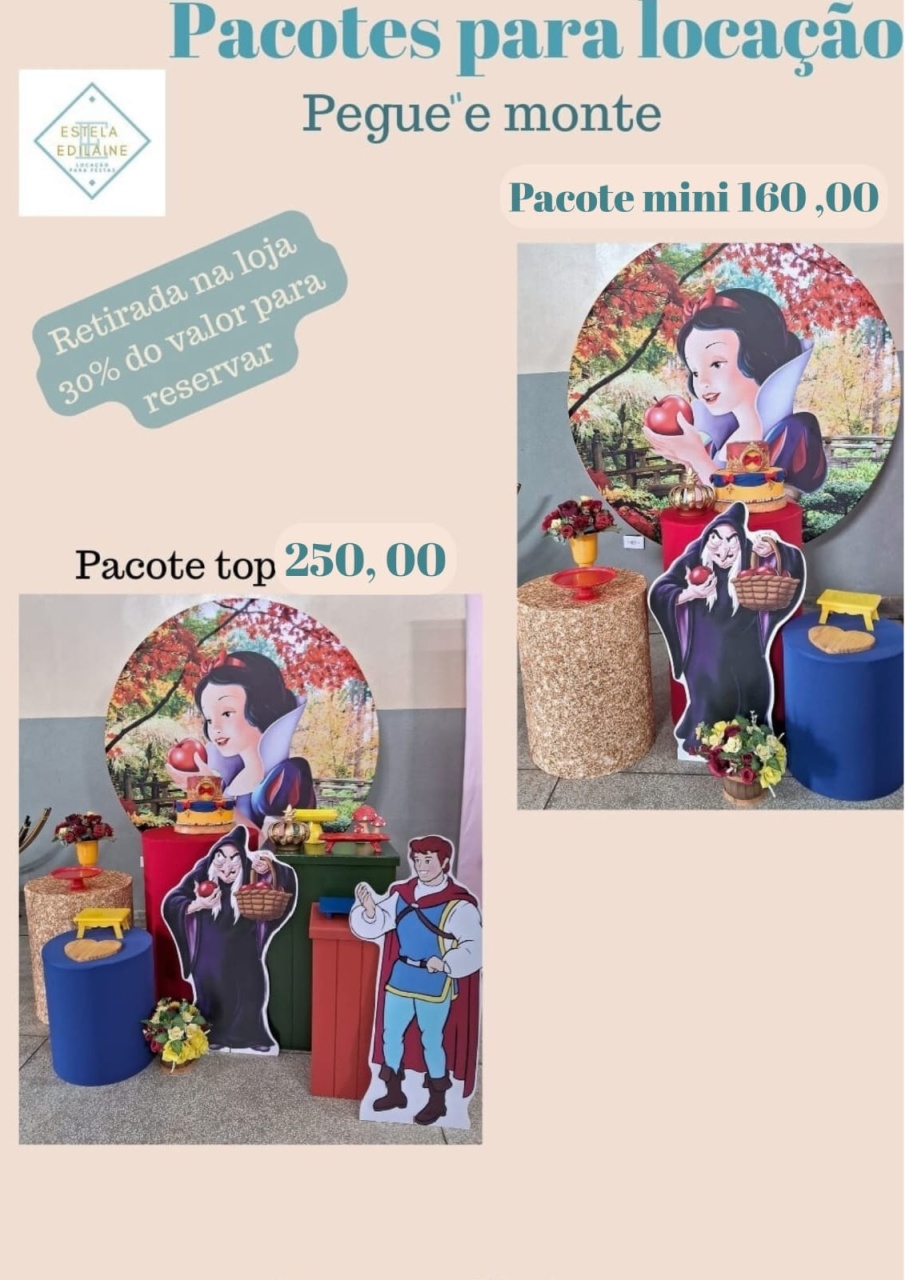 Branca de Neve - Estela Edilaine Pegue e monte 