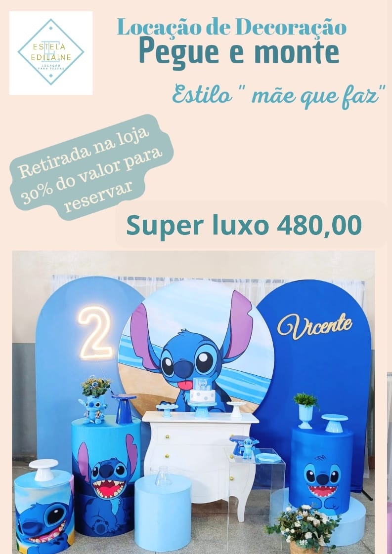 Stitch Super Luxo  - Estela Edilaine Pegue e monte 