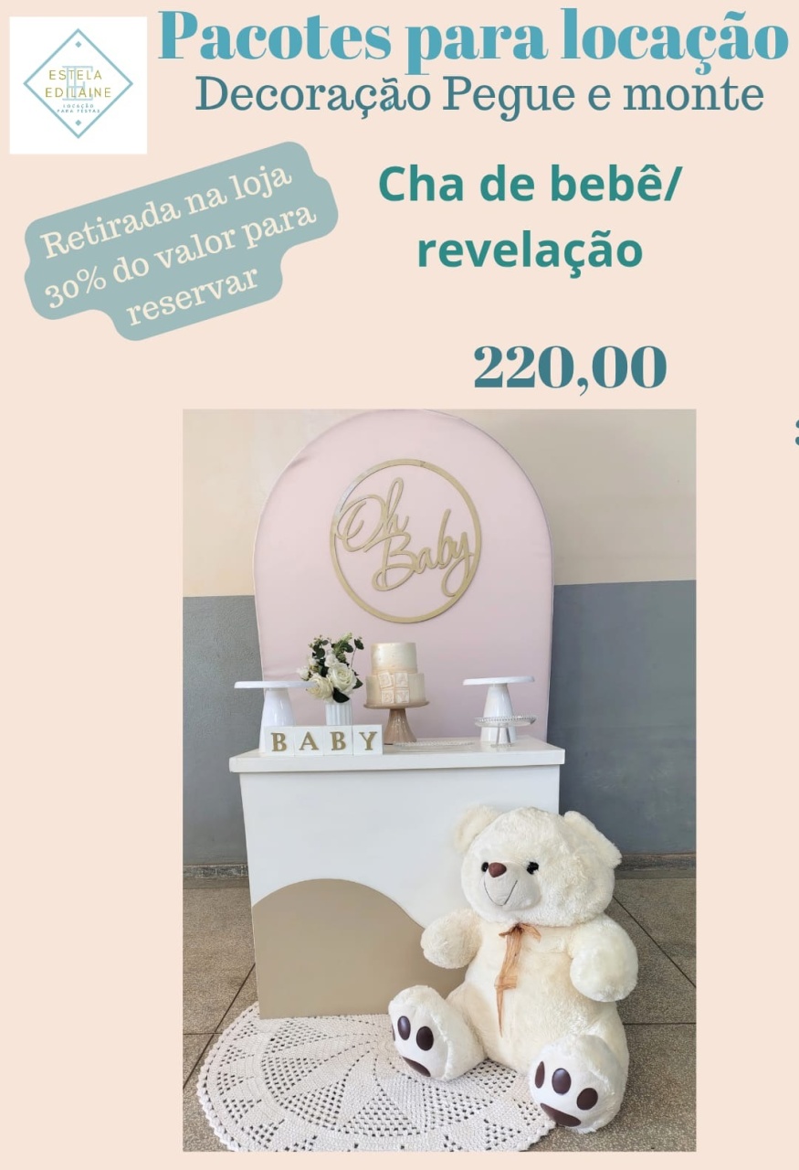 Chá Oh Baby Nude  - Estela Edilaine Pegue e monte 