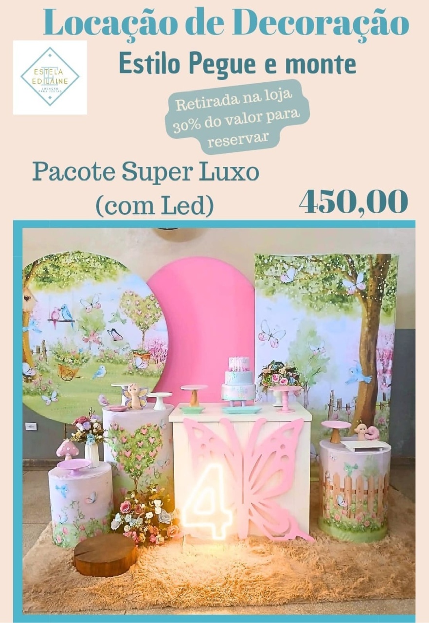 Jardim Super Luxo Com Led 1 - Estela Edilaine Pegue e monte 