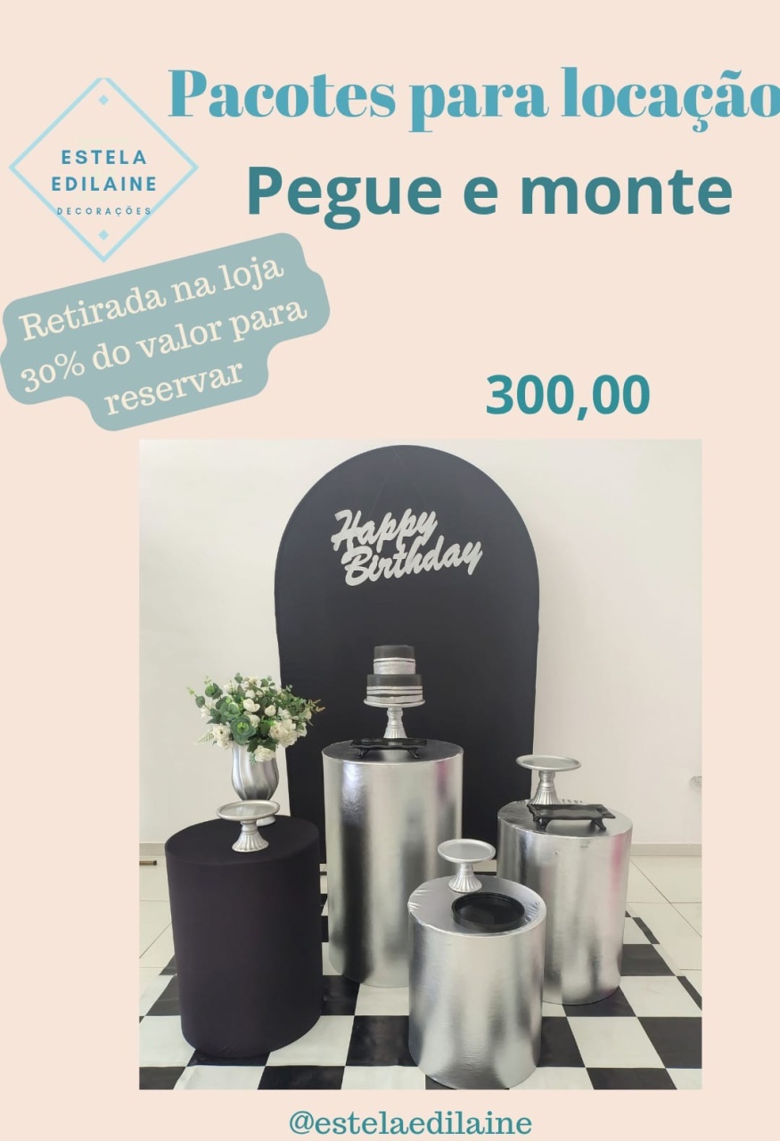 Preto E Prata  - Estela Edilaine Pegue e monte 