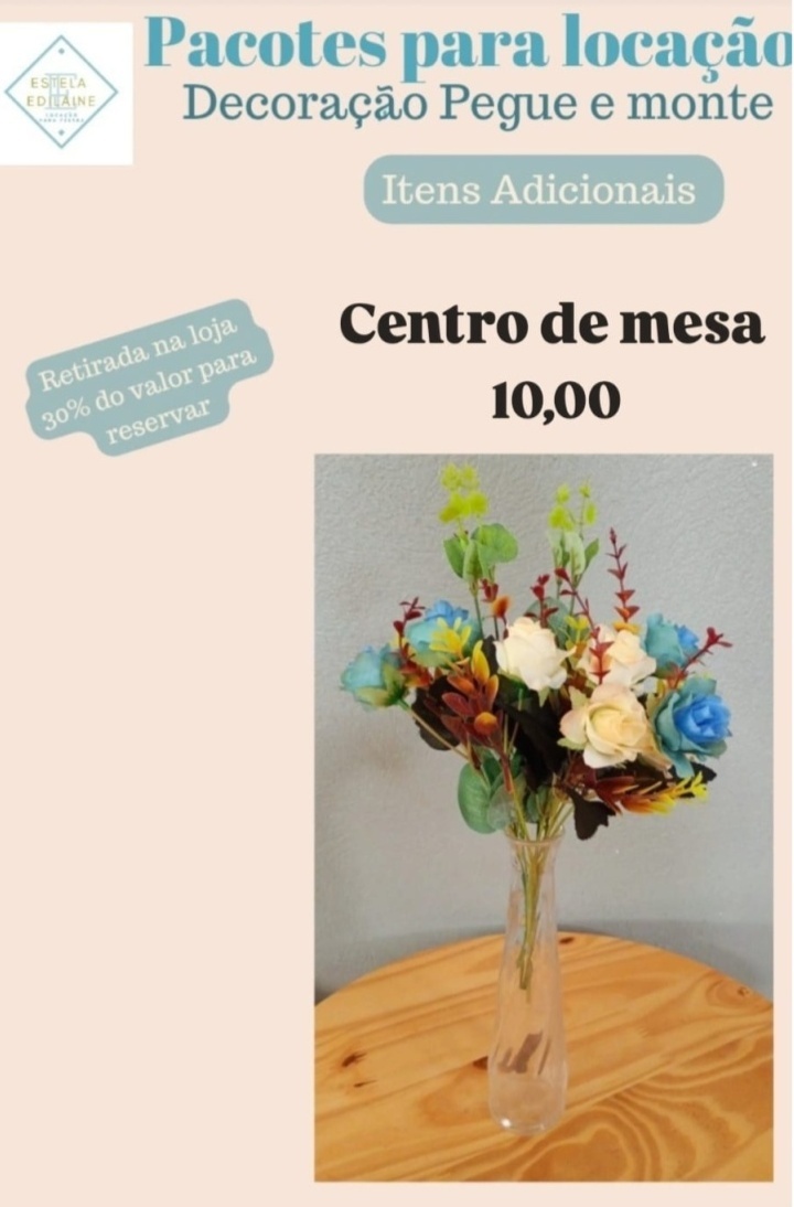 Centro de Mesa 2 (Quant. 10) - Estela Edilaine Pegue e monte 