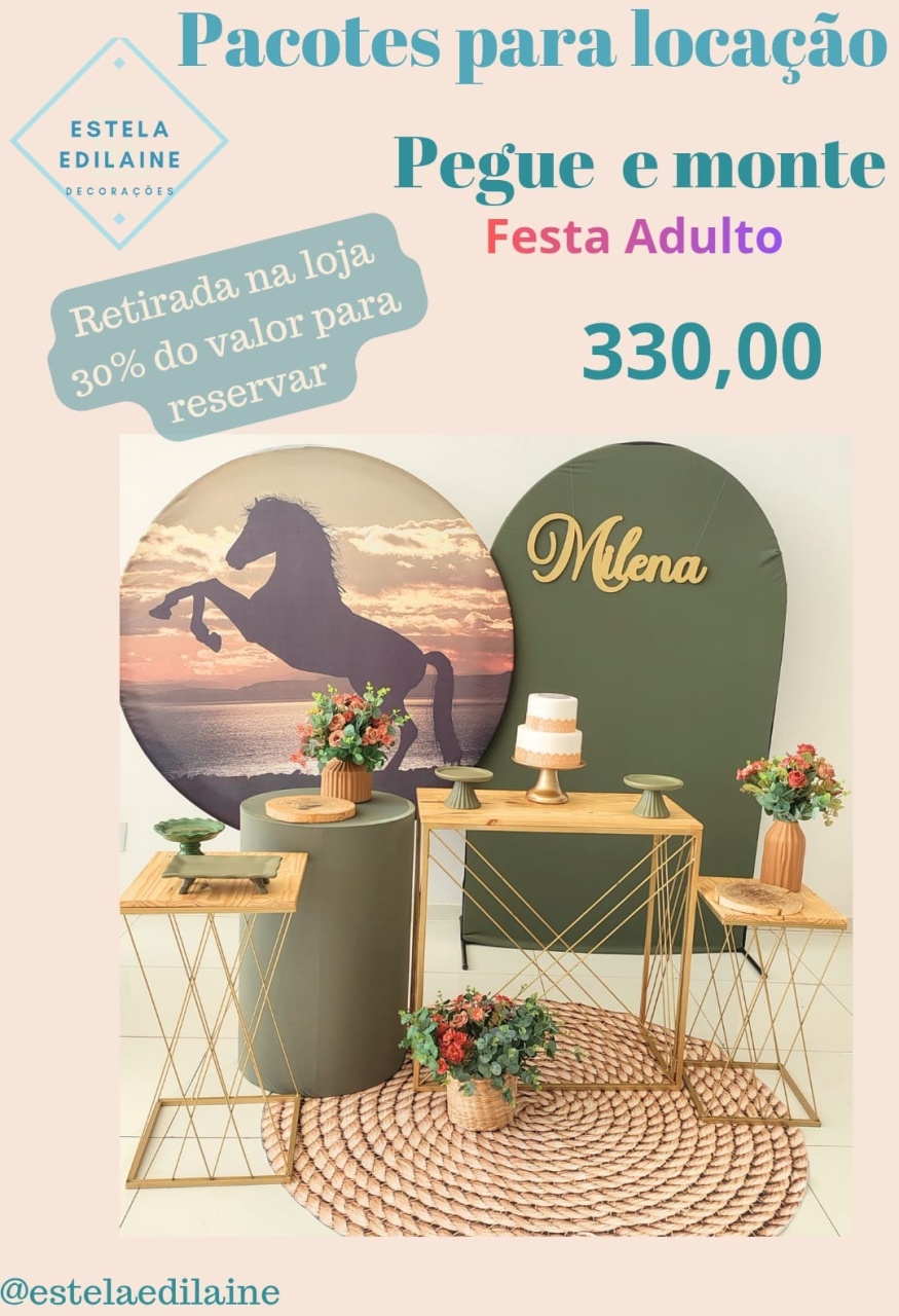 Cavalo/Country Feminino - Estela Edilaine Pegue e monte 