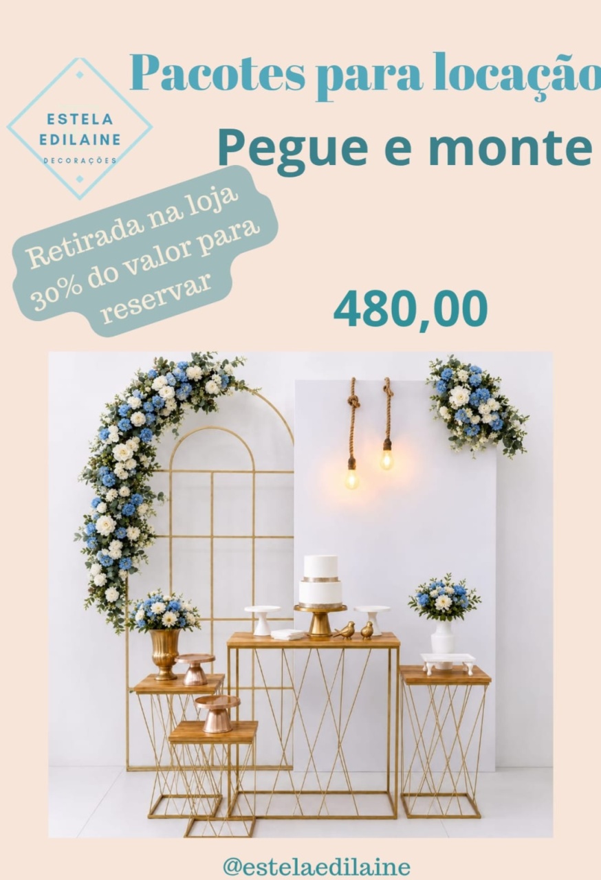 Casamento/Noivado Ou Adulto - Estela Edilaine Pegue e monte 