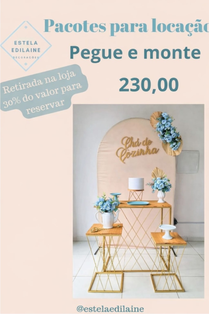 Chá de Cozinha 5 - Estela Edilaine Pegue e monte 