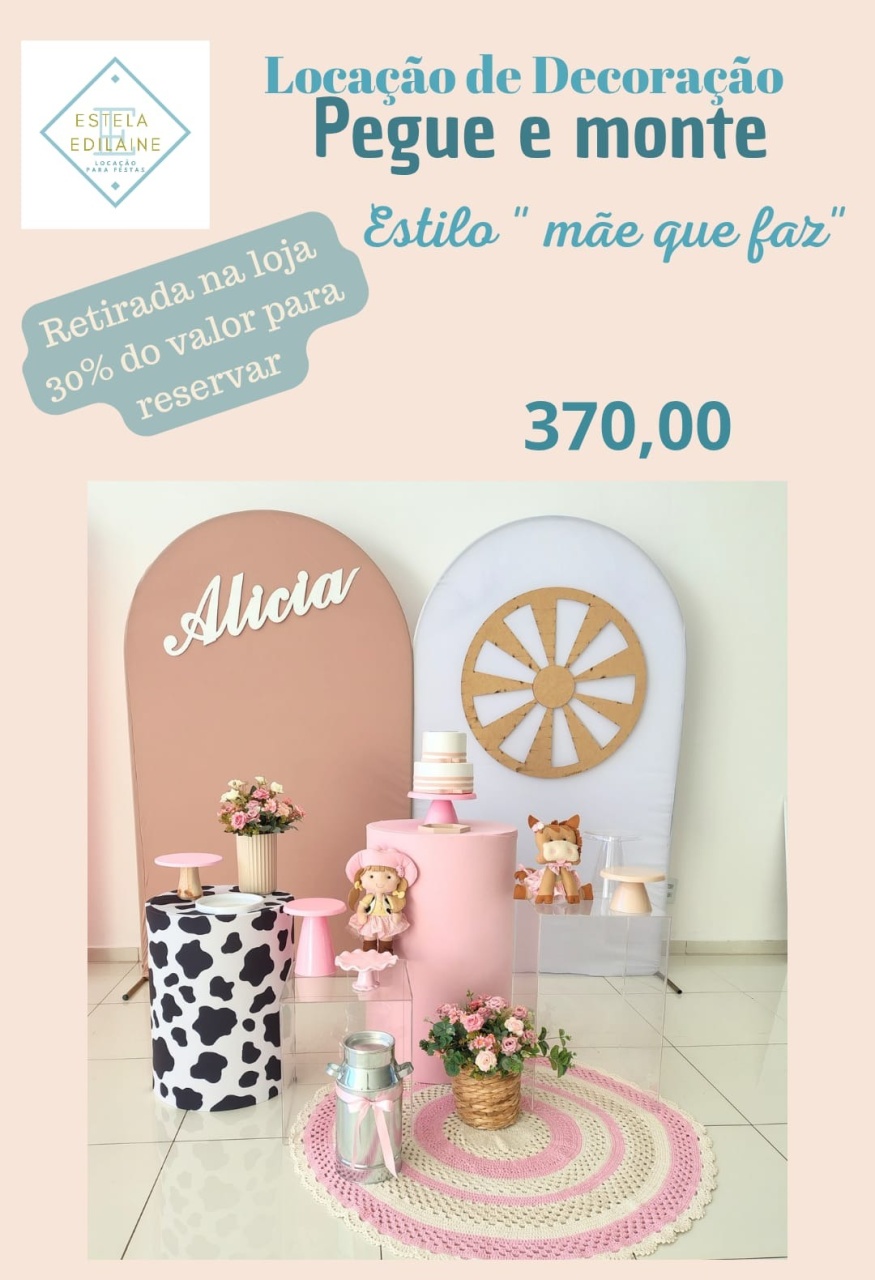 Fazendinha Clean  Luxo - Estela Edilaine Pegue e monte 