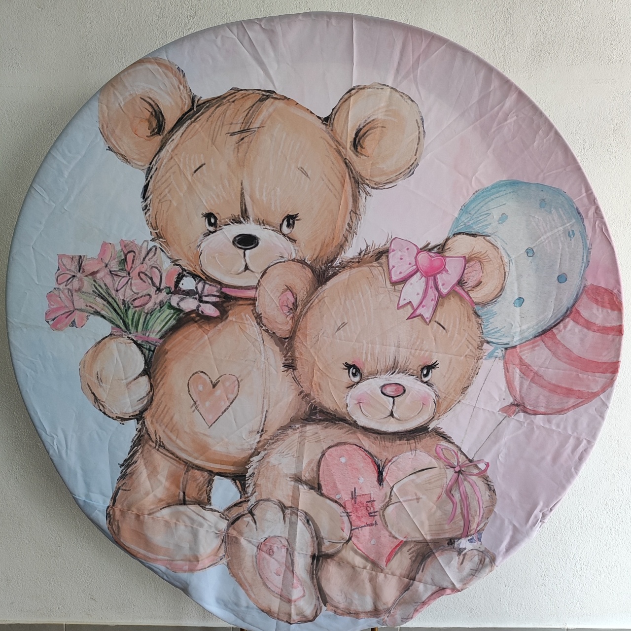 Painel Ursinho E Ursinha 1.80Cm    - Wanusa Nunes Andrade