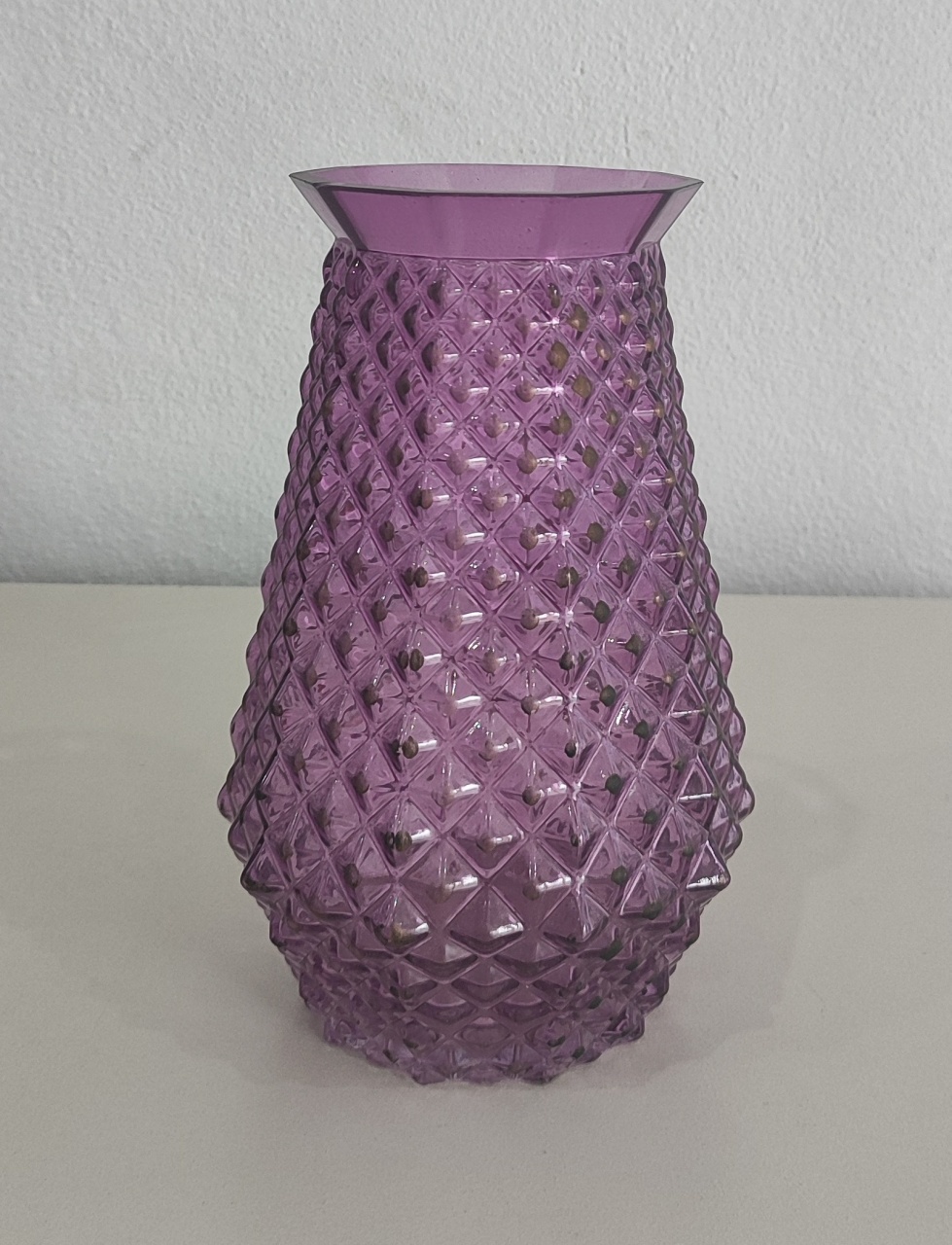 Vaso Roxo Craquelado - Wanusa Nunes Andrade