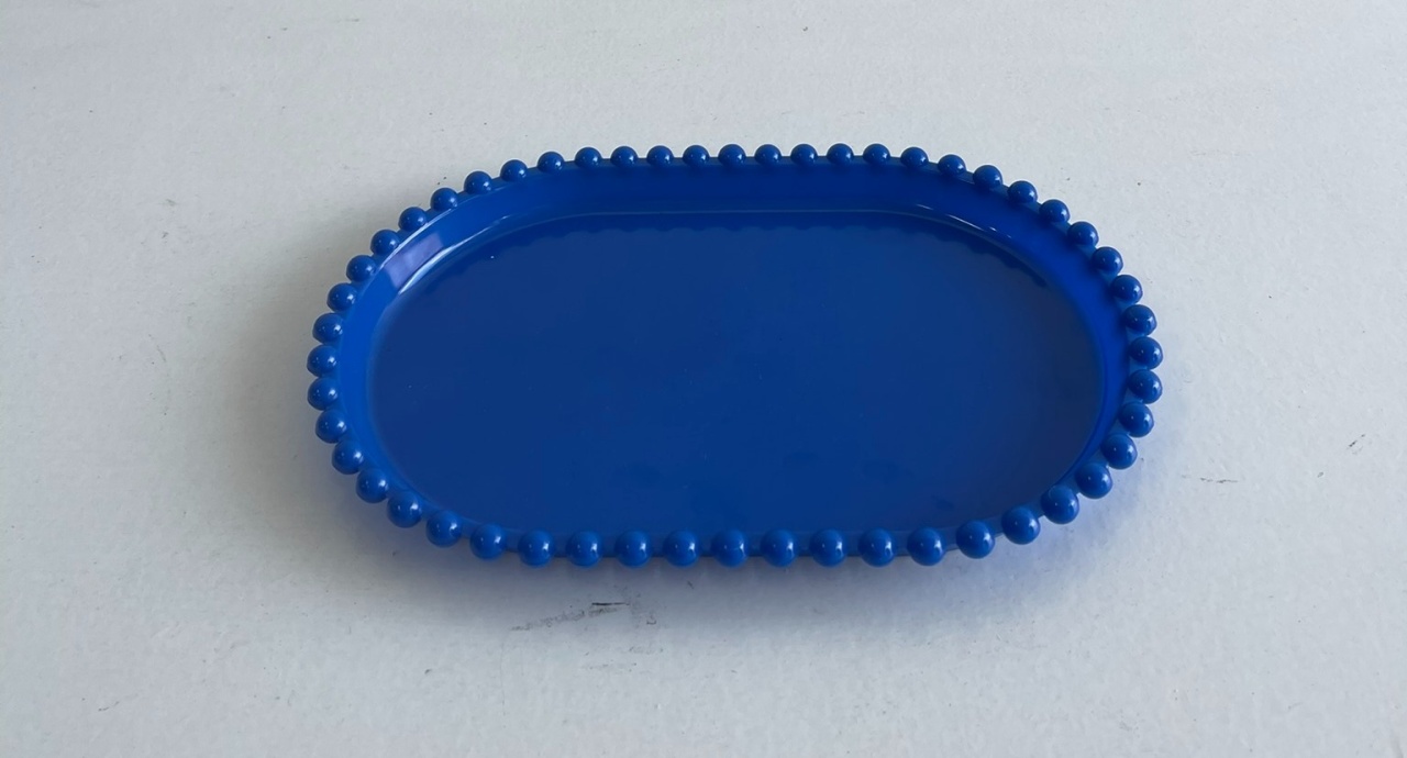 Bandeja Abs Oval Bolinha Az Royal - Wanusa Nunes Andrade