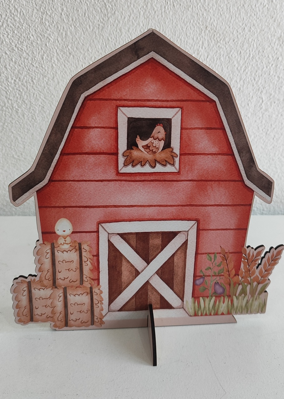 Display Mdf de Mesa Fazendinha Casinha - Wanusa Nunes Andrade